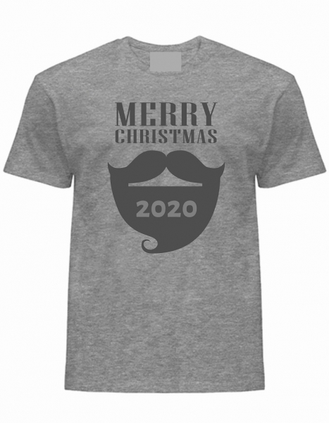 T Shirt Merry Christmas grau-grau, günstig kaufen